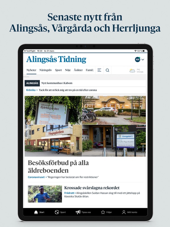 Screenshot #4 pour Alingsås Tidning