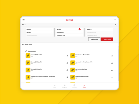Shell IndustryPro iPad screenshot