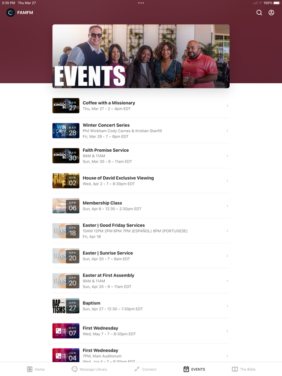 First Assembly of God FM iPad screenshot 4 - Education app