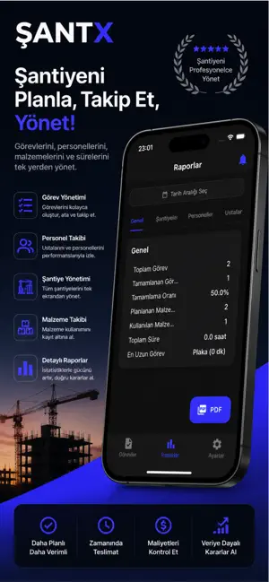 ŞantX - Şantiye Takip screenshot 1