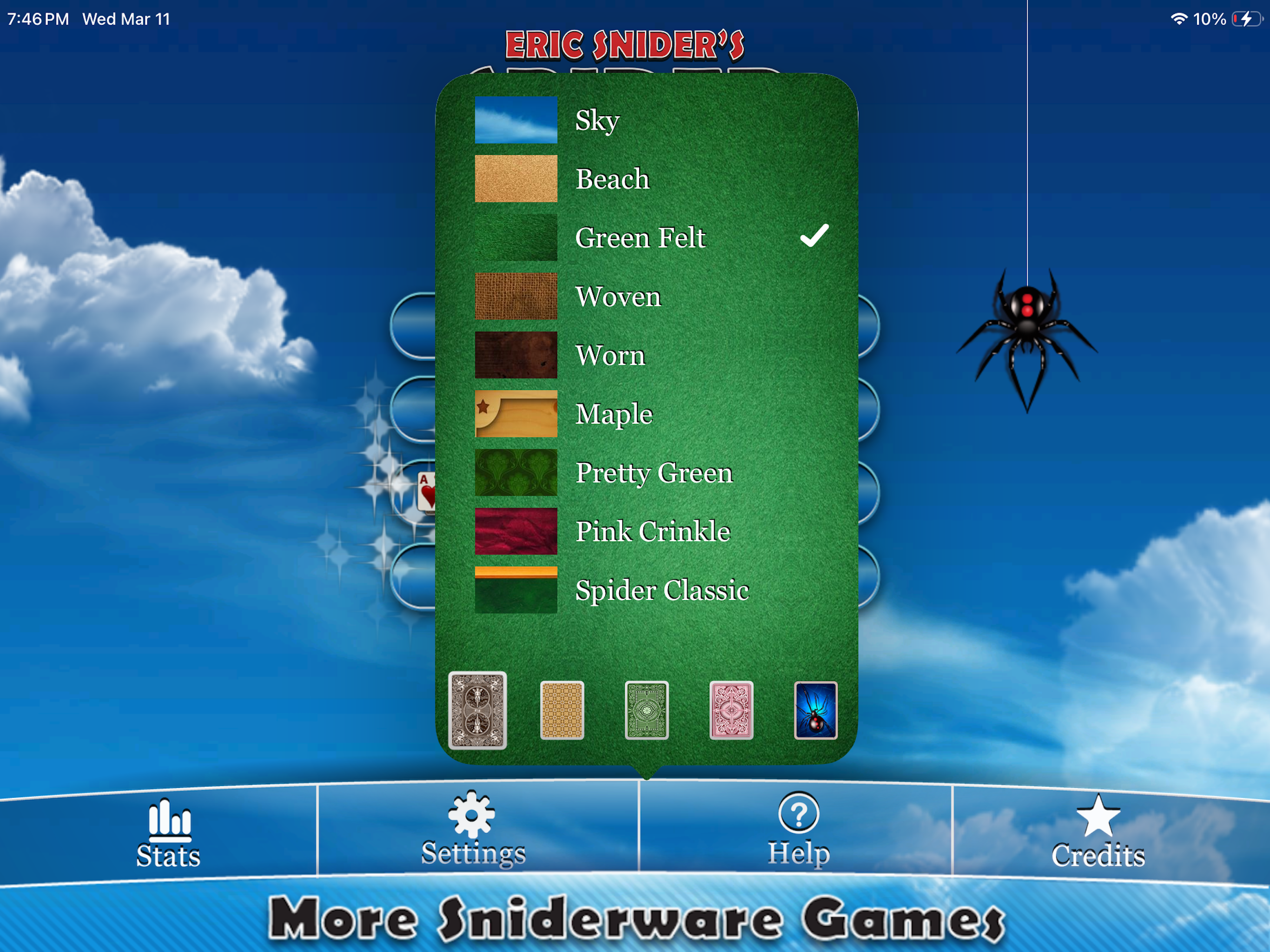 Eric's Spider Solitaire screenshot 9