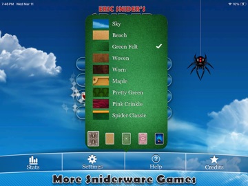 Eric's Spider Solitaire iPad screenshot