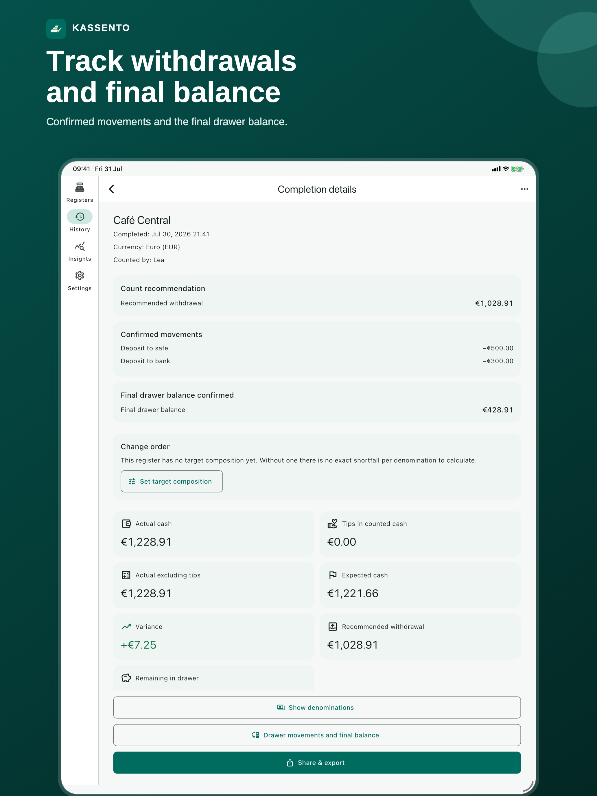 Kassento: Cash Closing screenshot 13