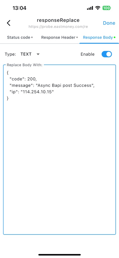 ProxyPin - Open Source Capture - 사용자는 특정 API 응답의 본문을 쉽게 수정할 수 있으며, JSON 형식의 데이터를 사용자 지정 값으로 대체하여 테스트 및 디버깅에 활용할 수 있습니다.