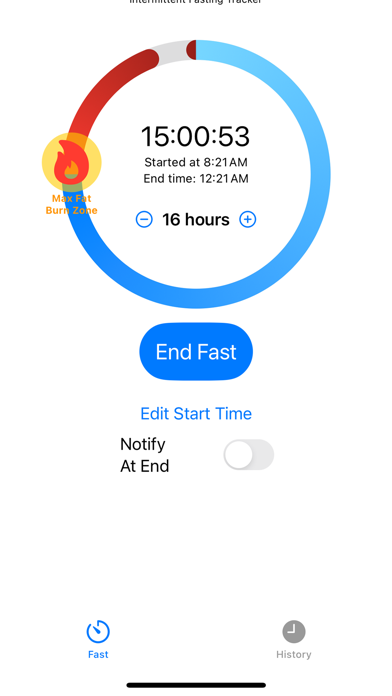 BurnFast Intermittent Fasting Screenshot