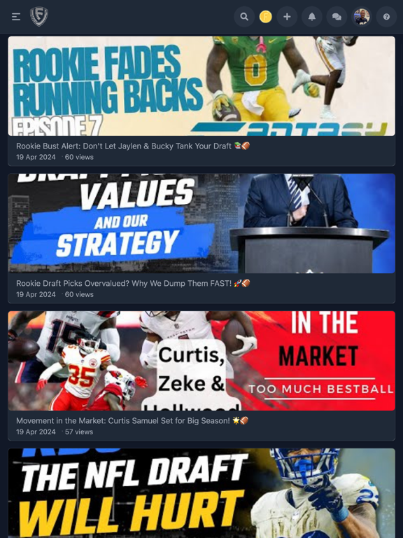 Fantasy Sports Advice iPad screenshot 3 - Sports app