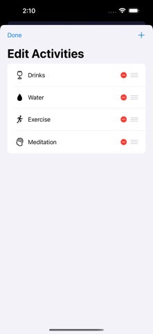 Activity Count Tracker screenshot