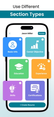 Resume Genius: CV Maker Now iPhone screenshot