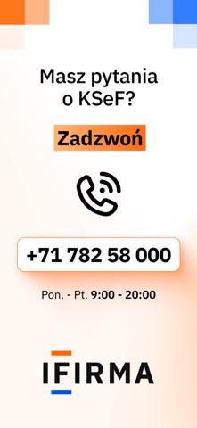 IFIRMA KSeF faktury księgowość screenshot