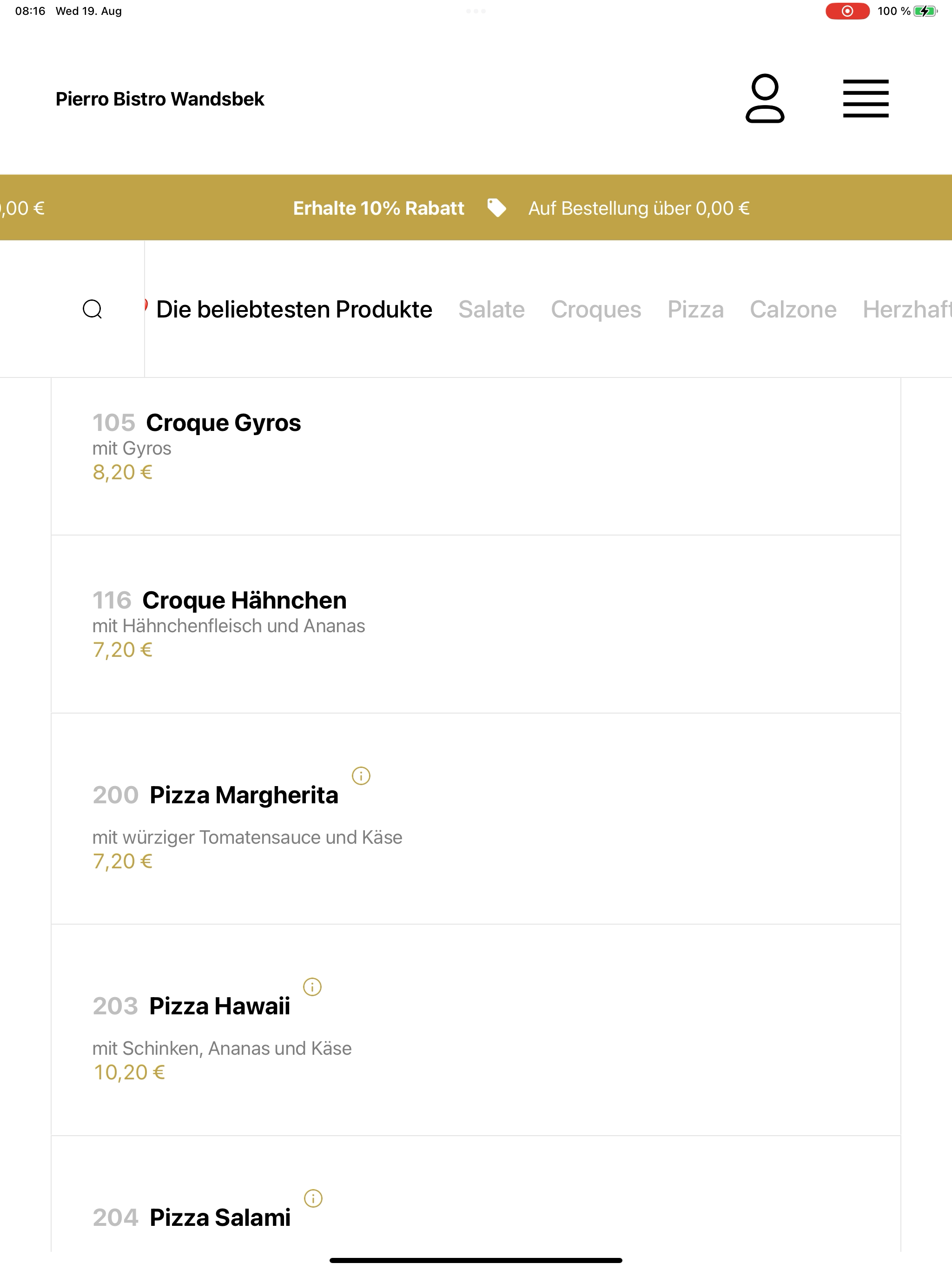Pierro Bistro screenshot 11