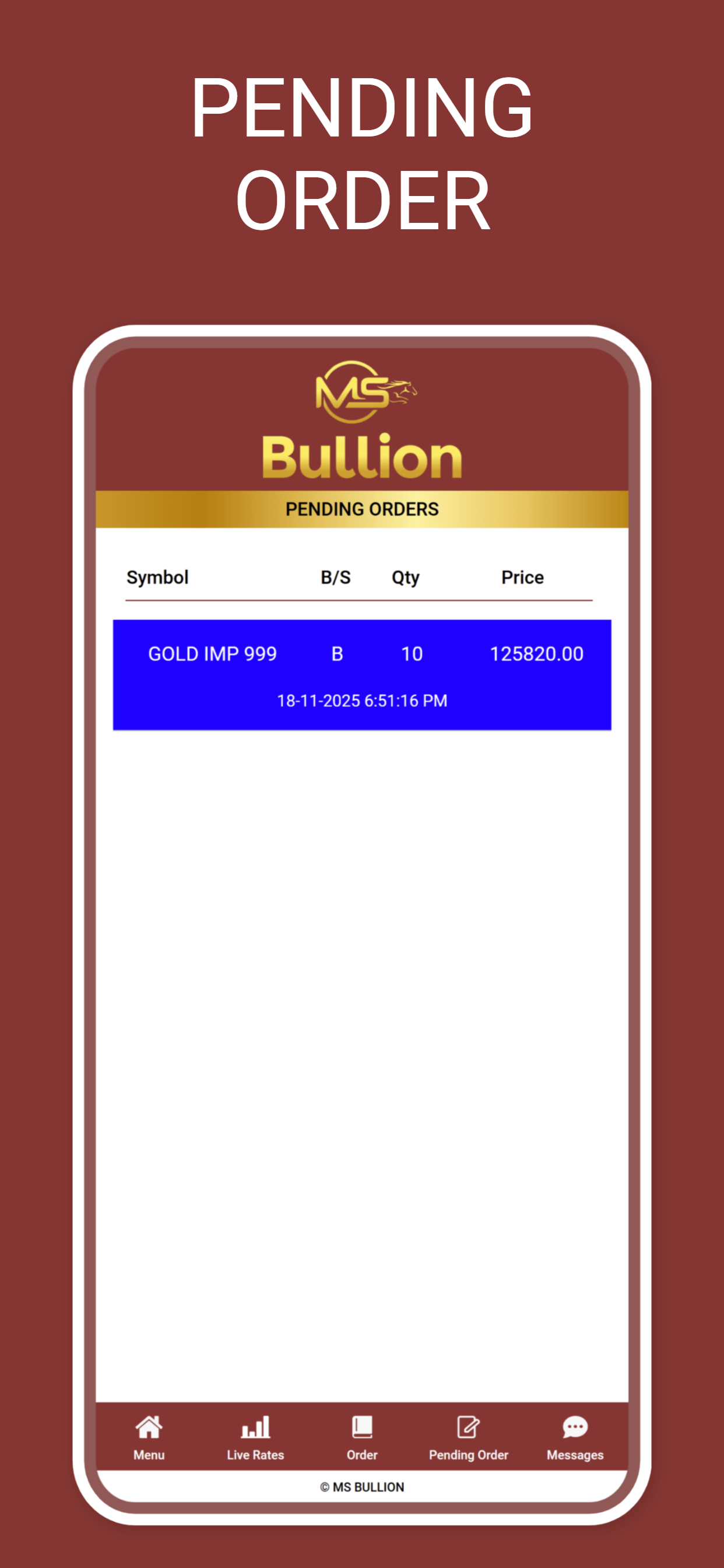 MS Bullion screenshot 4
