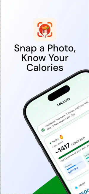 Lokmate - Calorie Counter screenshot 1