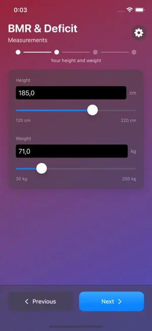 BMR & Deficit screenshot 3