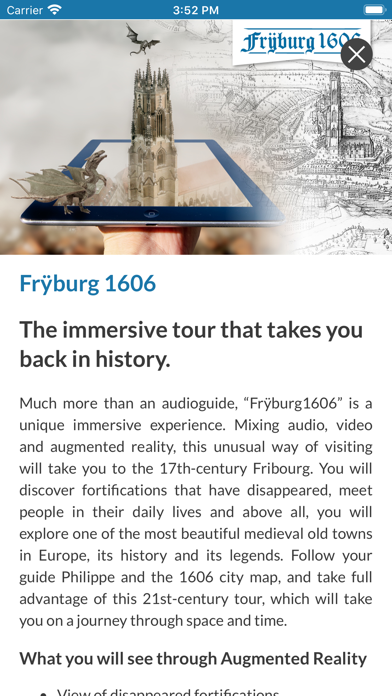 Fribourg Tourisme AR Screenshot