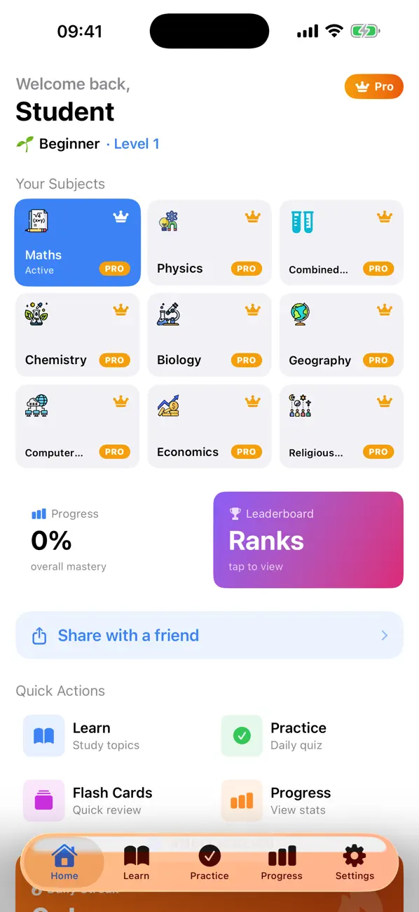 Screenshot #1 pour GCSE Maths & Science