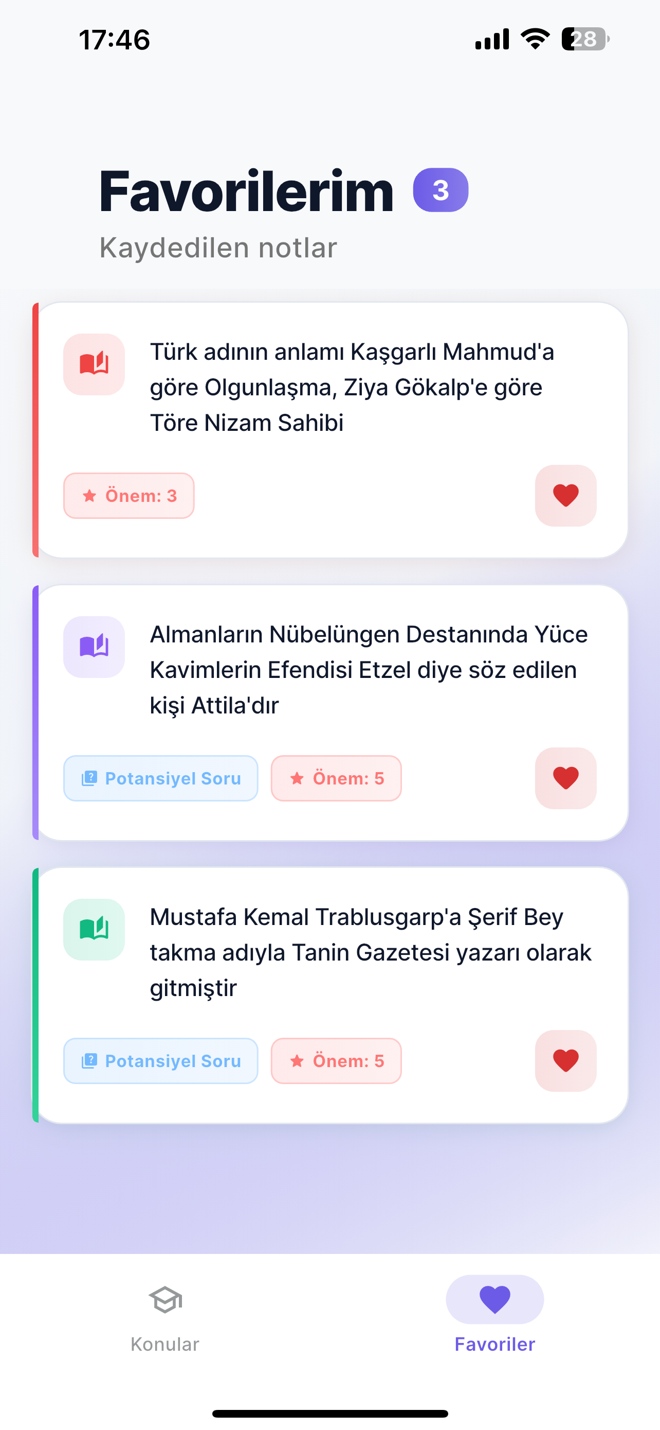 KPSS Notları - Hap Bilgiler