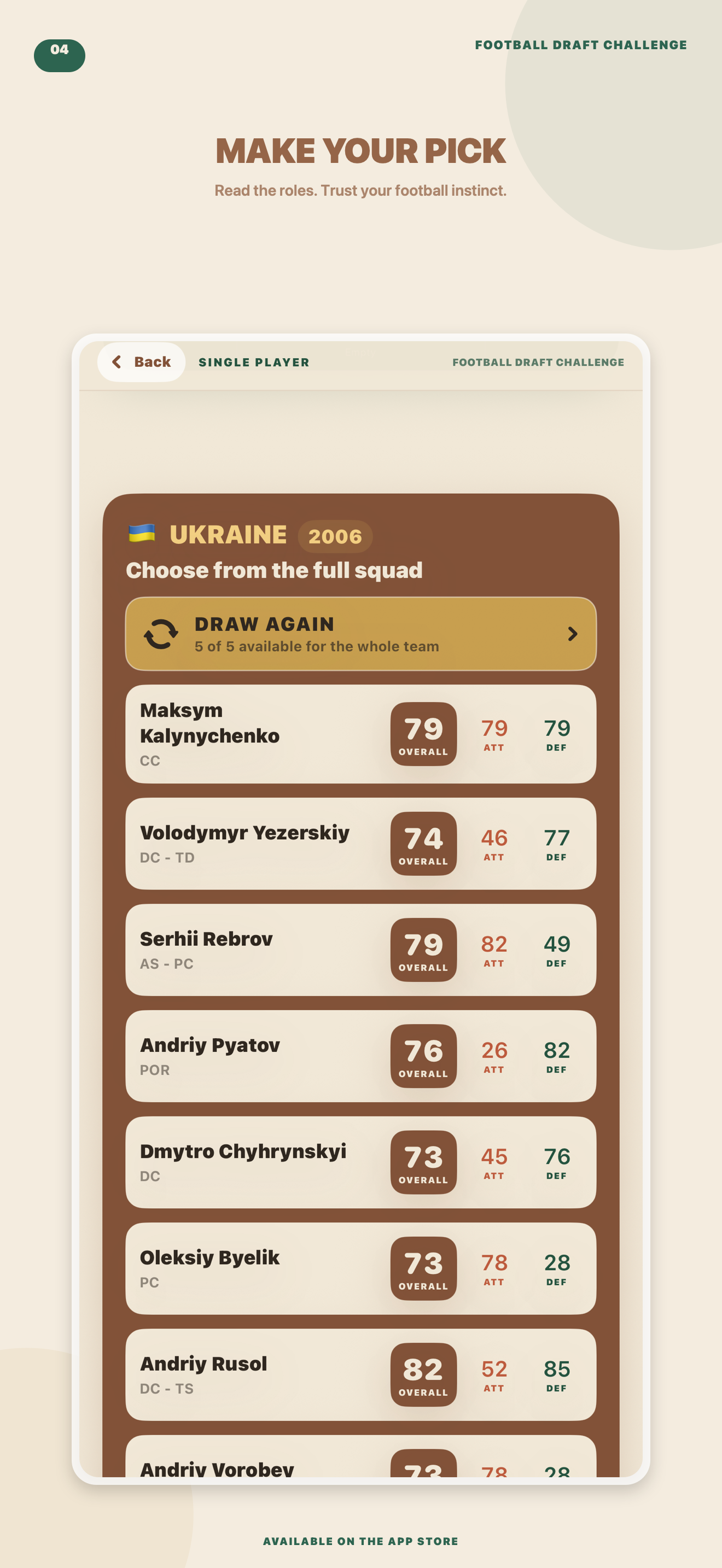 Football Draft Challenge screenshot 4
