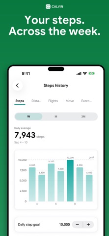 Calvin - AI Calorie Tracker iPhone screenshot