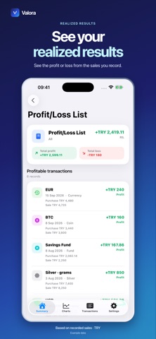 Valora: Investment Log Screenshot 2 of 6