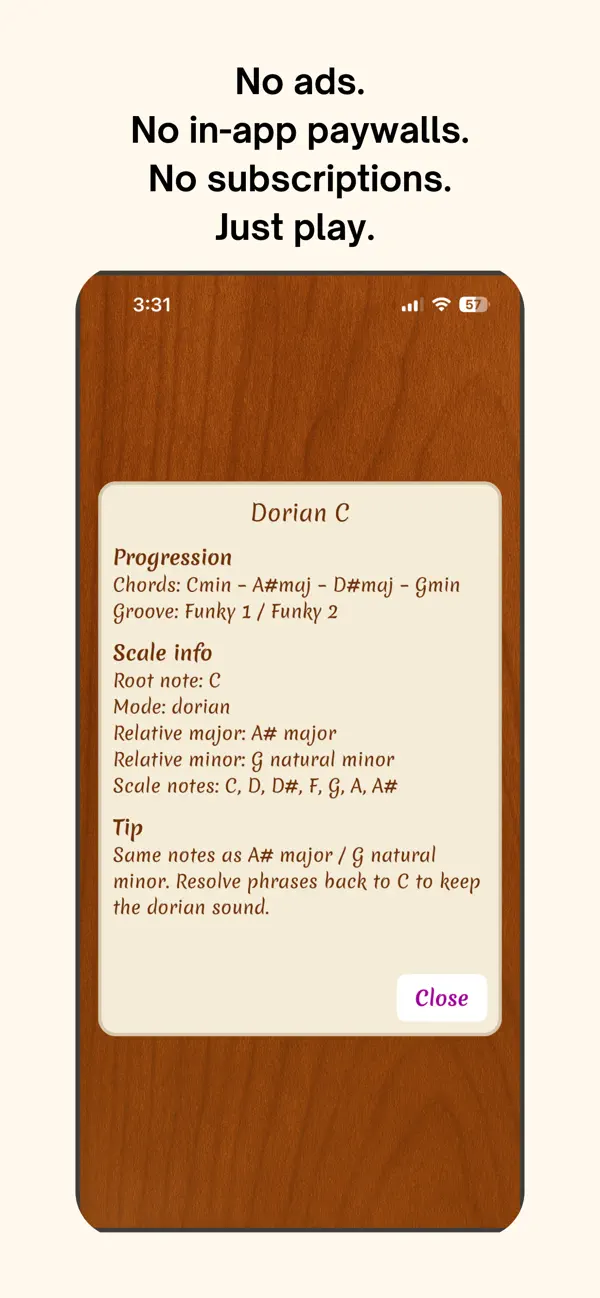 #5. Chord Groove (iOS) Podle: New Session Studios Pty Ltd
