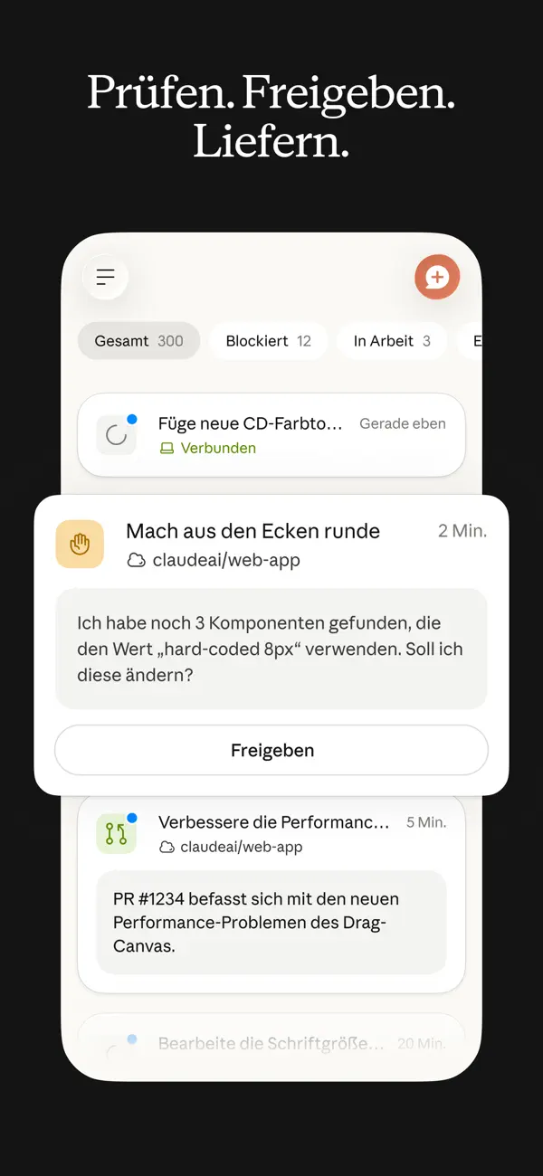 Claude - Anthropic iPhone App Screenshot 7 – Produktivität