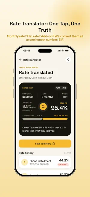 Cashee CostScope screenshot 2