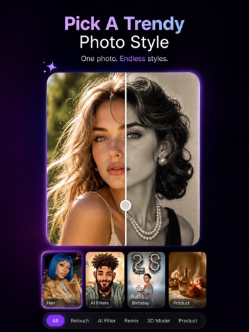 Retouch: Face & Photo Editor iPad screenshot