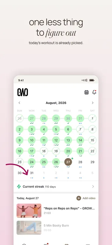 growwithjo: home workouts screenshot 2 of 9