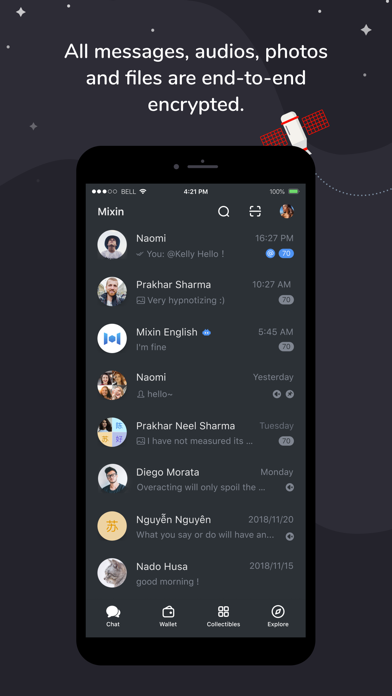 Screenshot #1 pour Mixin Messenger