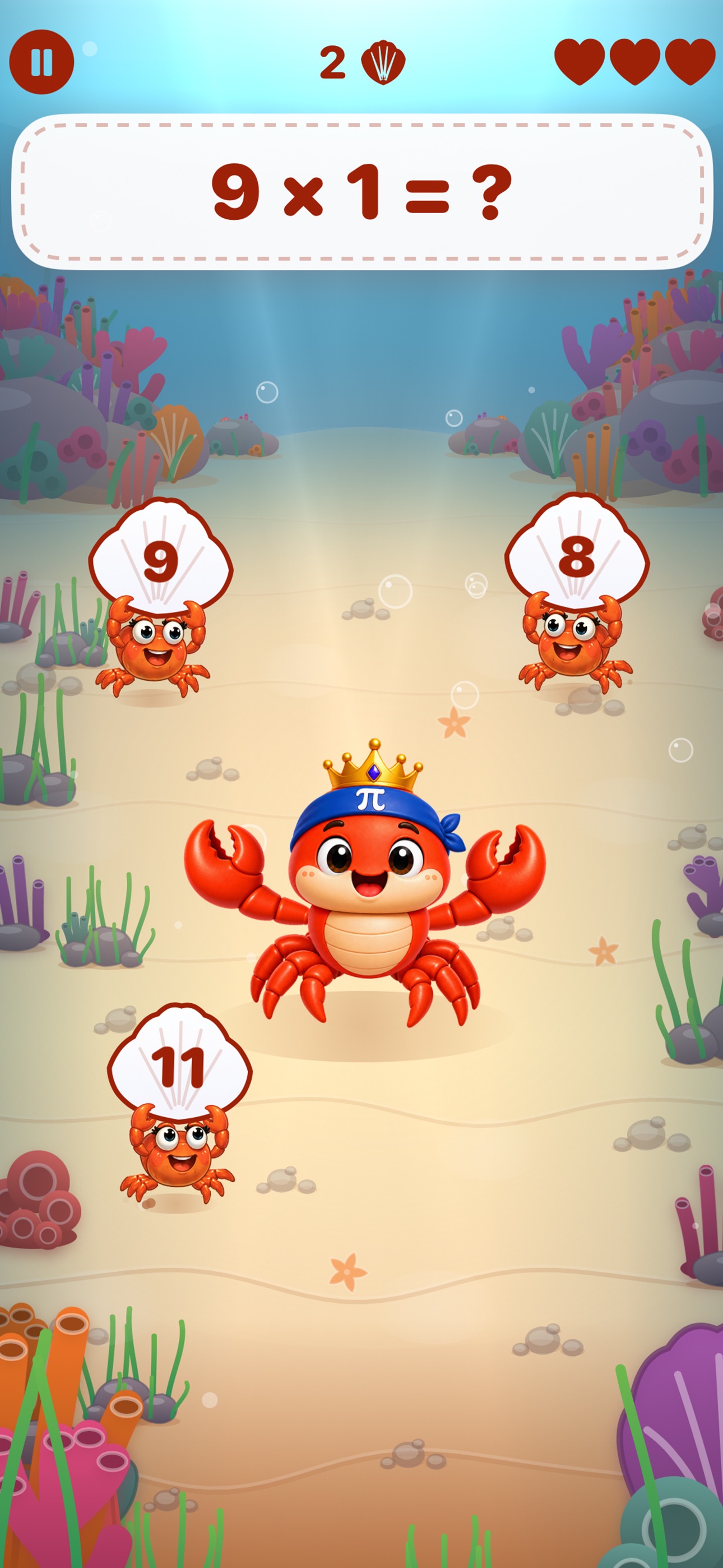 Screenshot 1 of King Crab: Math Challenge