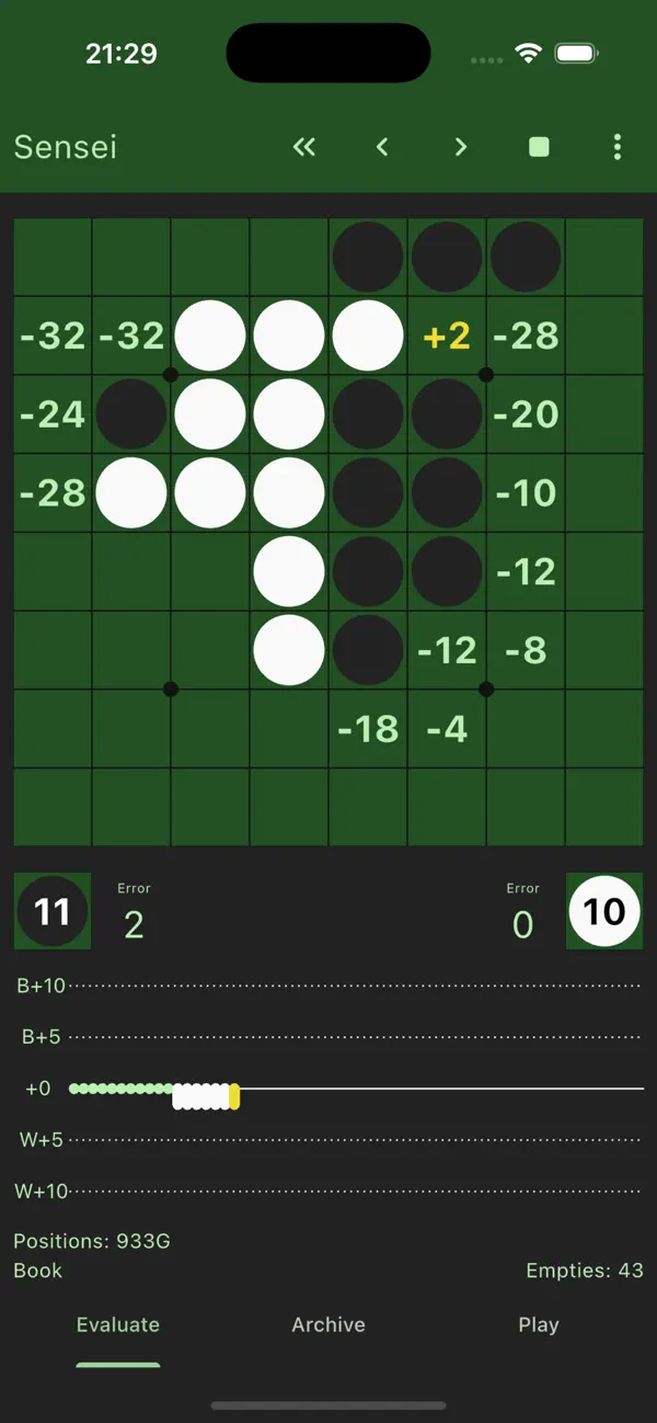 Screenshot #1 pour Othello Sensei