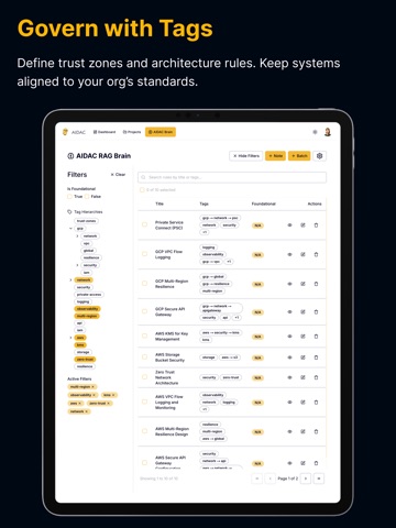 AIDAC: AI Architect iPad screenshot