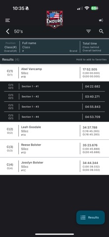 District 4 Enduro Championship iPhone screenshot