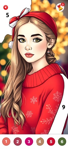 Aesthetic Art Christmas Color iPhone screenshot