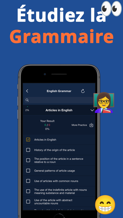 Screenshot #3 pour Grammaire Anglaise: Articles