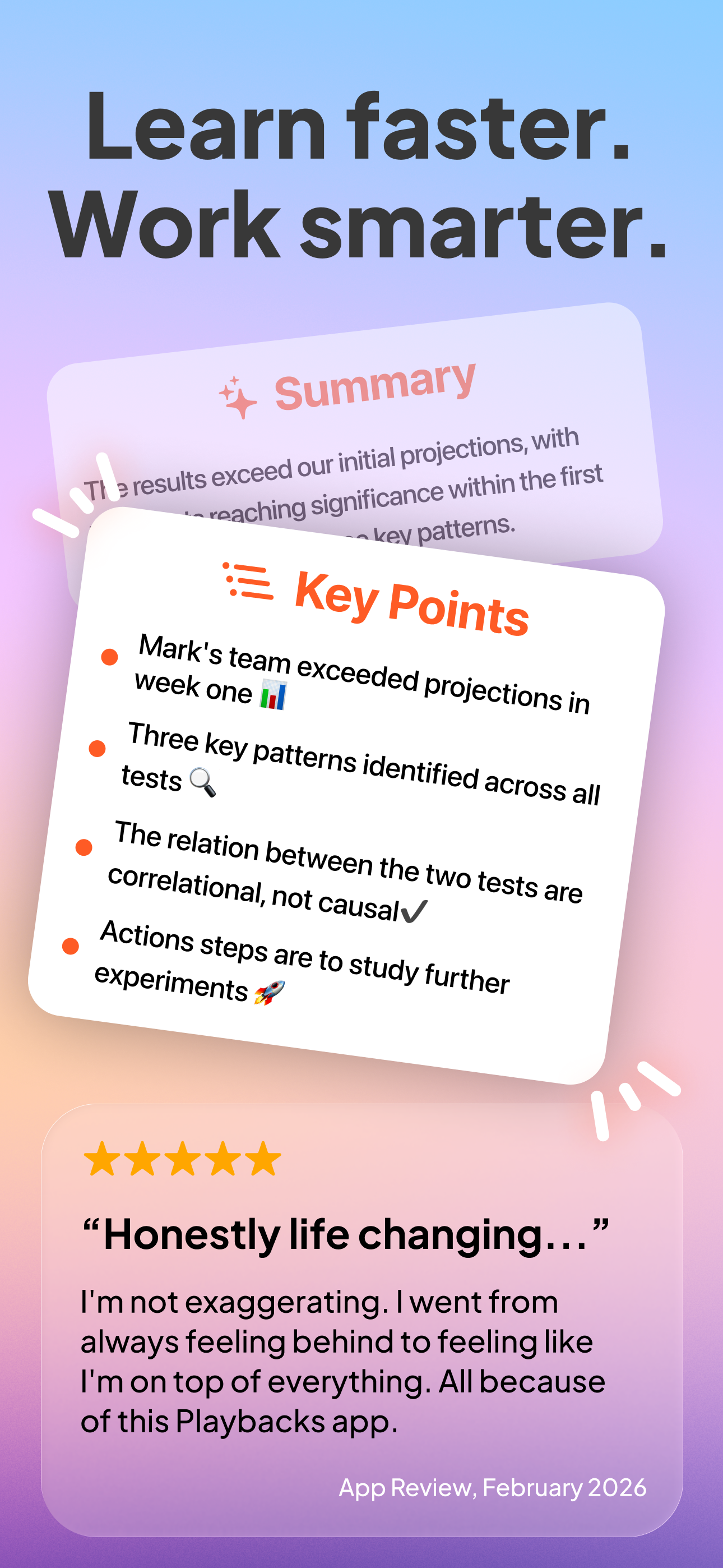 Playbacks: AI Note Taker