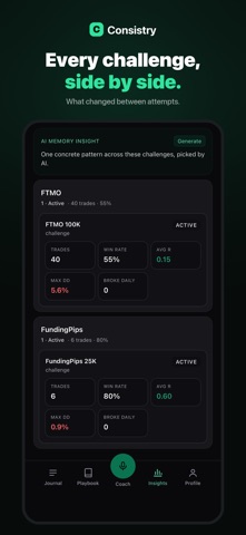 Consistry: Prop Firm Journal screenshot