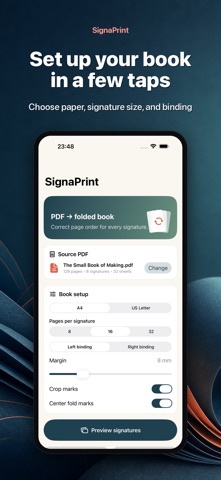 SignaPrint: PDF Imposition iPhone screenshot
