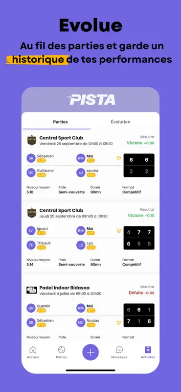PISTA : Joue plus au padel screenshot 4 of 5