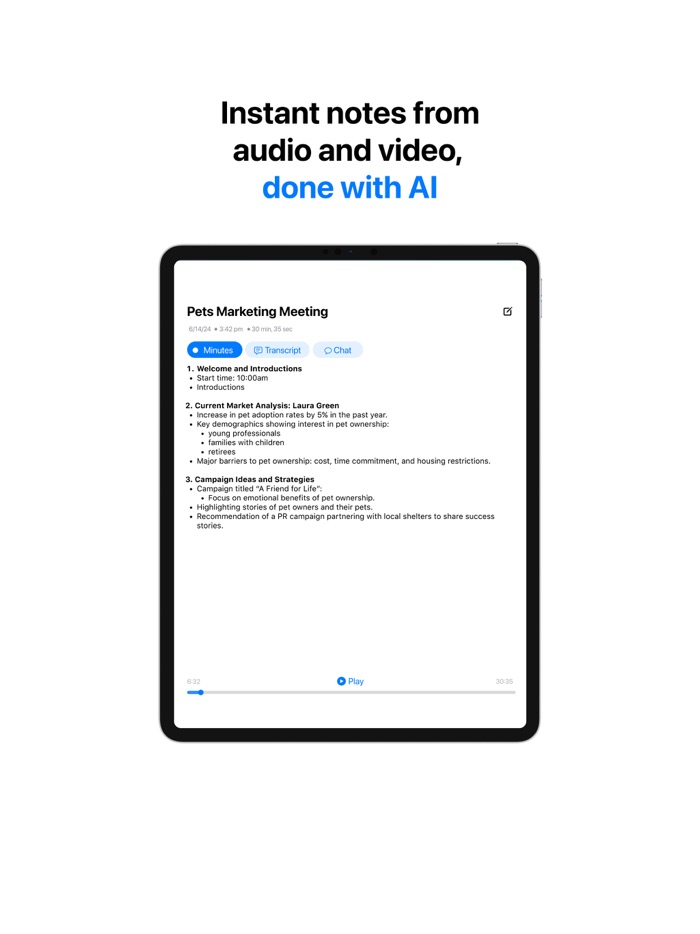 Minutes AI Meeting Note Taker