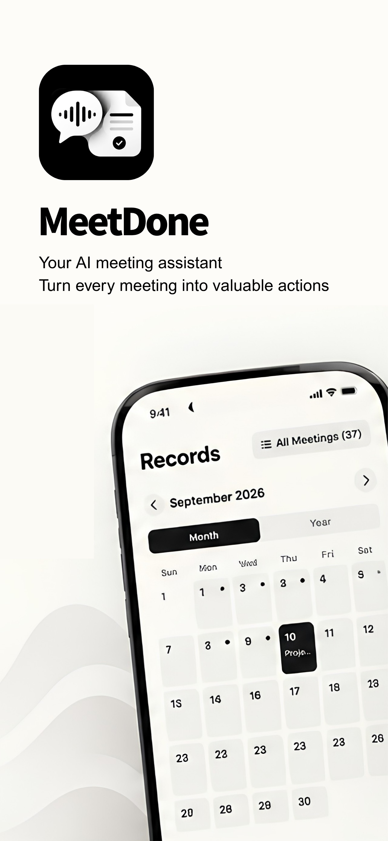 Screenshot 1 of MeetDone -Every meeting counts