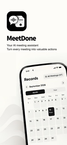 MeetDone -Every meeting counts Screenshot 1 of 5