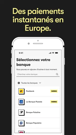 Capture d'écran de Wero sur iPhone 4