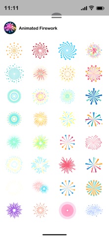 Animated Fireworks iPhone screenshot