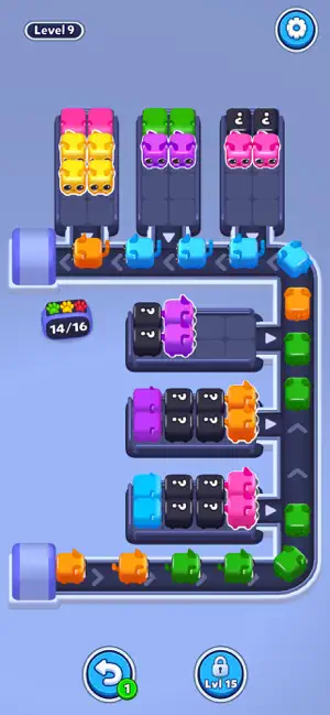 Kitten Sort - Box Cats screenshot 2