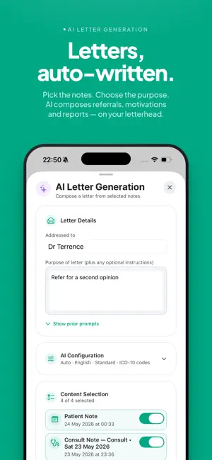 GreenNotes Medical iPhone screenshot 5