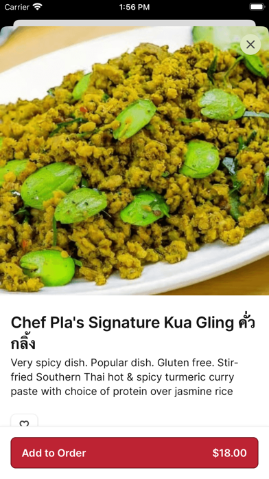 Luv2eat Thai To Go iPhone screenshot 4 - Food & Drink app