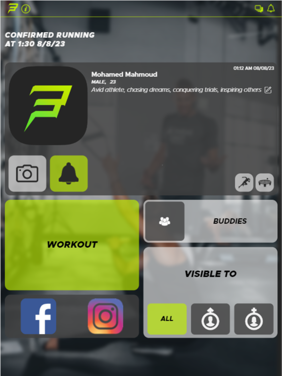 Fit-Buddy iPad screenshot 1 - Sports app