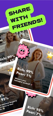 Rich or Broke? — AI Photo Test iPhone screenshot