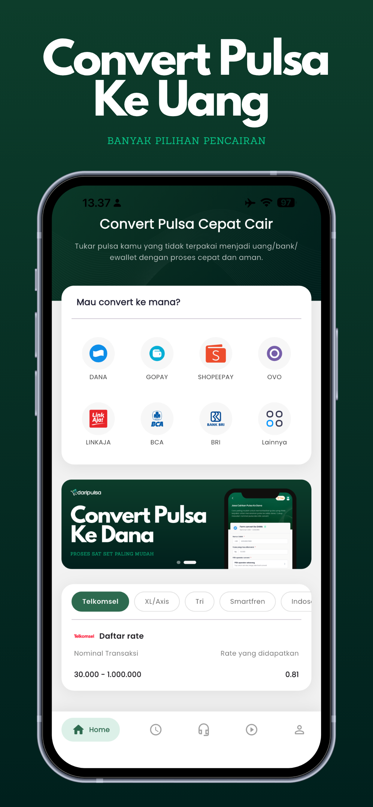 Daripulsa: Convert Pulsa